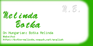 melinda botka business card